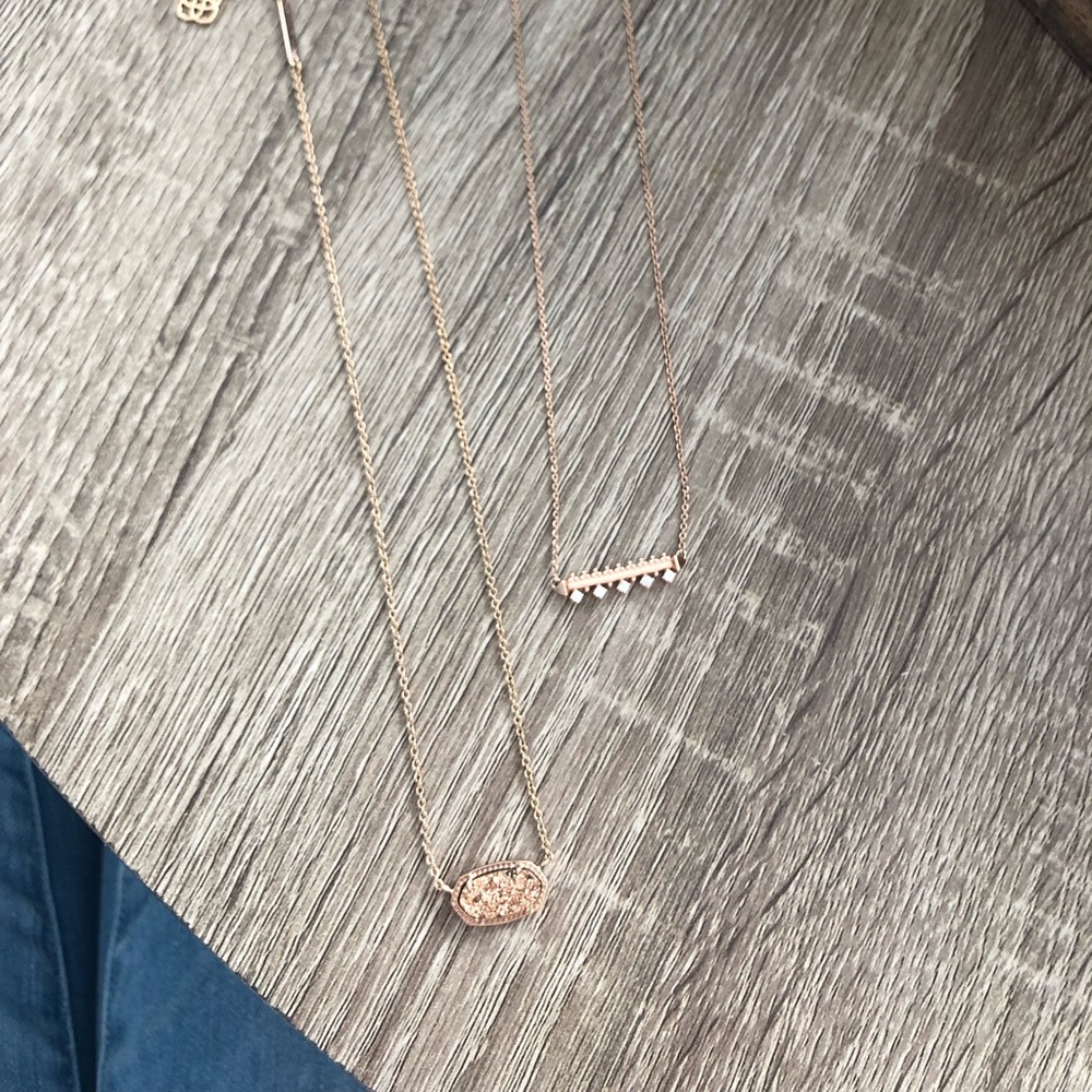 Kendra Scott Rose Gold Necklaces